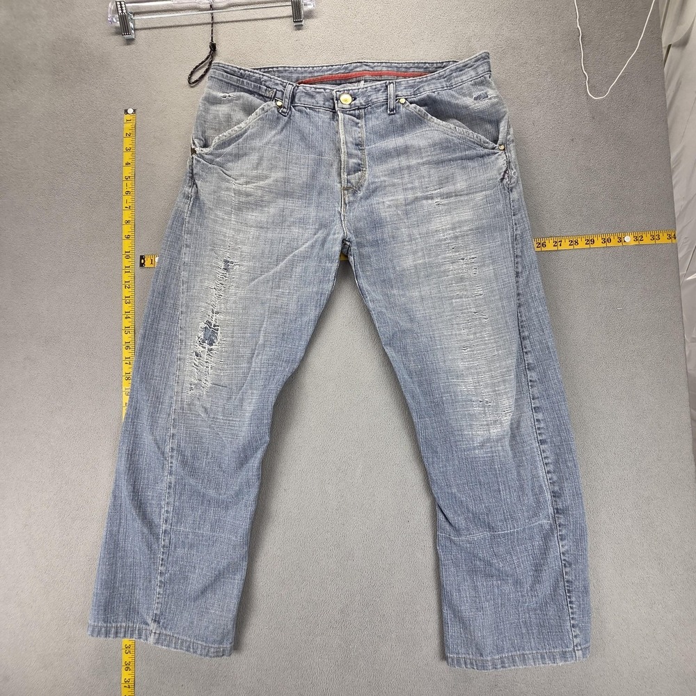 Vintage Levis Engineered Jeans Mens Blue Light Wash Twisted‎ Baggy Fits 34x27